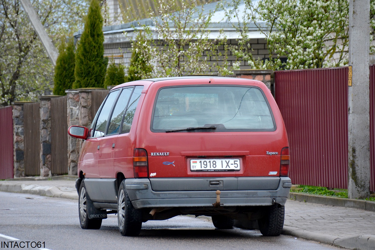 Минская область, № 1918 ІХ-5 — Renault Espace (2G) '91-96