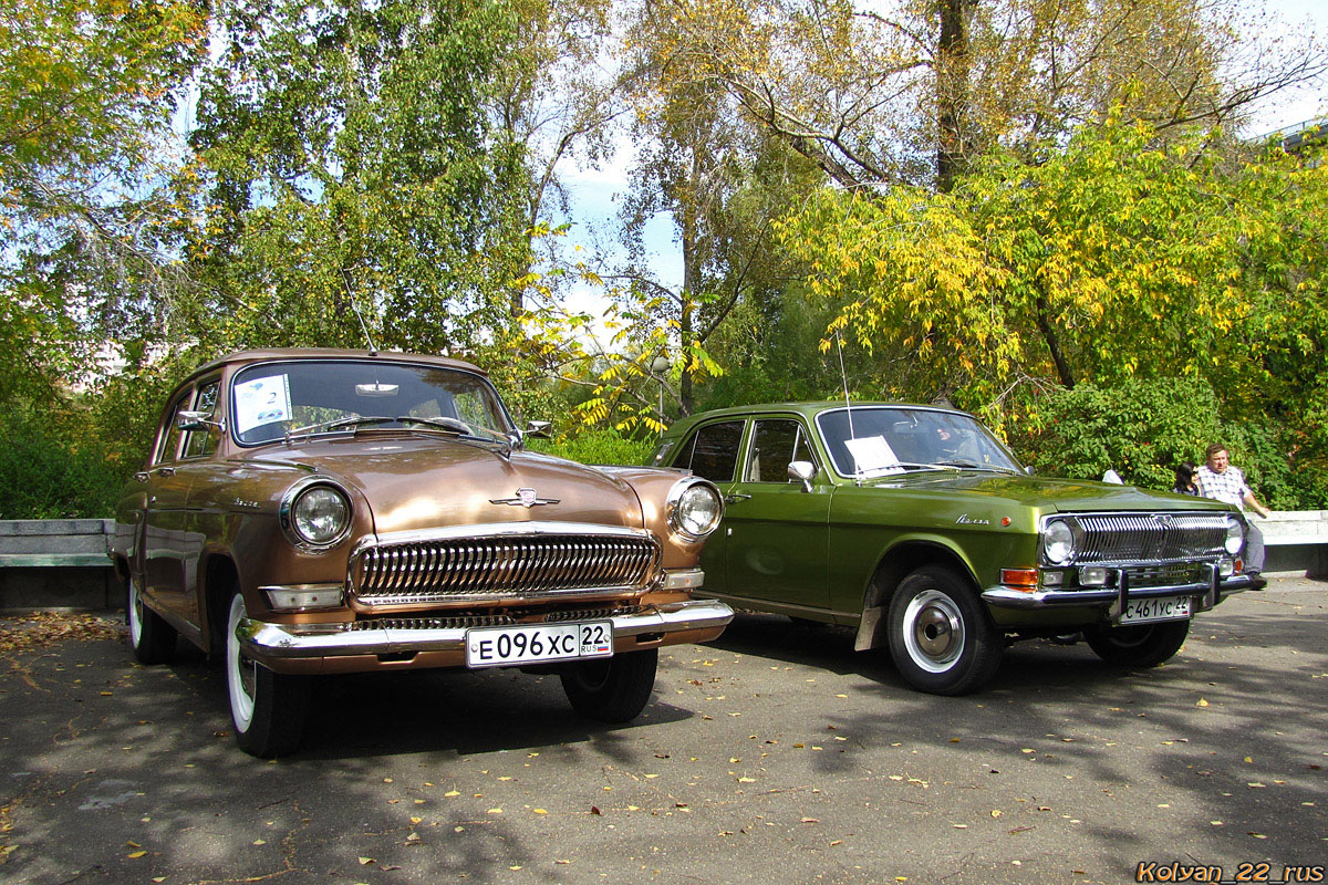 Алтайский край, № Е 096 ХС 22 — ГАЗ-М-21У Волга '62-64; Алтайский край — Выставки ко дню города Барнаул, 2017 г.