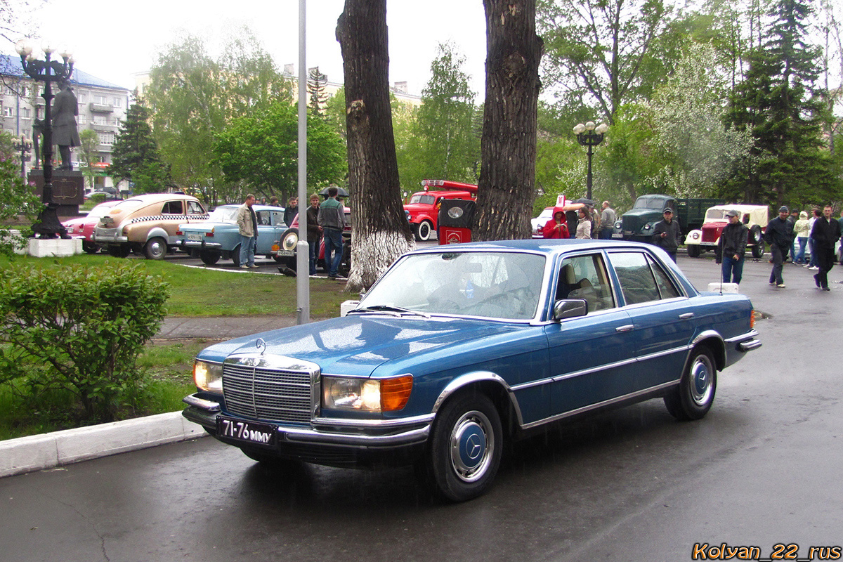 Алтайский край, № 71-76 ММУ — Mercedes-Benz (W116) '72-80; Алтайский край — Ночь музеев. Барнаул 2012 г.