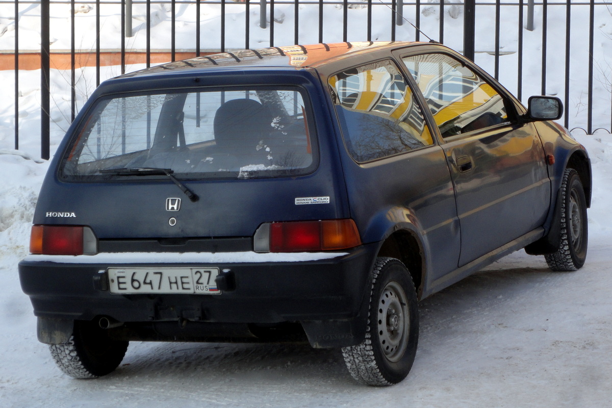 Хабаровский край, № Е 647 НЕ 27 — Honda City (GA) '86-94