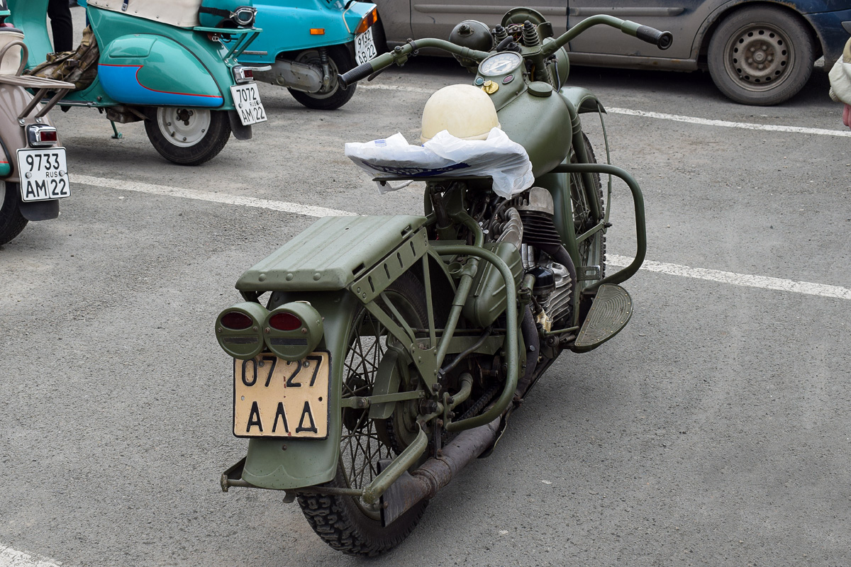 Алтайский край, № 0727 АЛД — Harley-Davidson WLA '40-52; Алтайский край — День Победы. Барнаул. 2018 г.