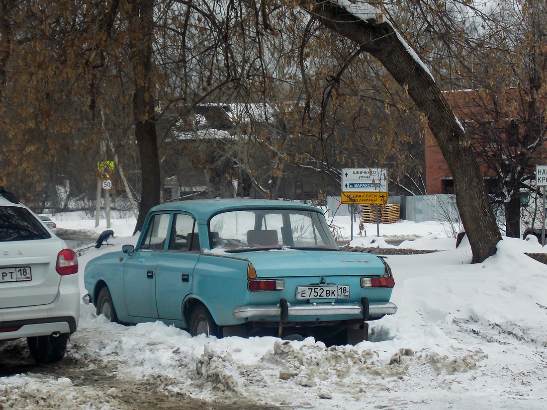 Удмуртия, № Е 752 ВК 18 — Москвич-412ИЭ-028 (Иж) '82-01
