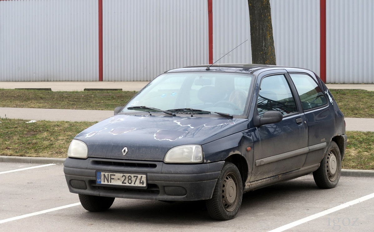 Латвия, № NF-2874 — Renault Clio (1G) '90-98