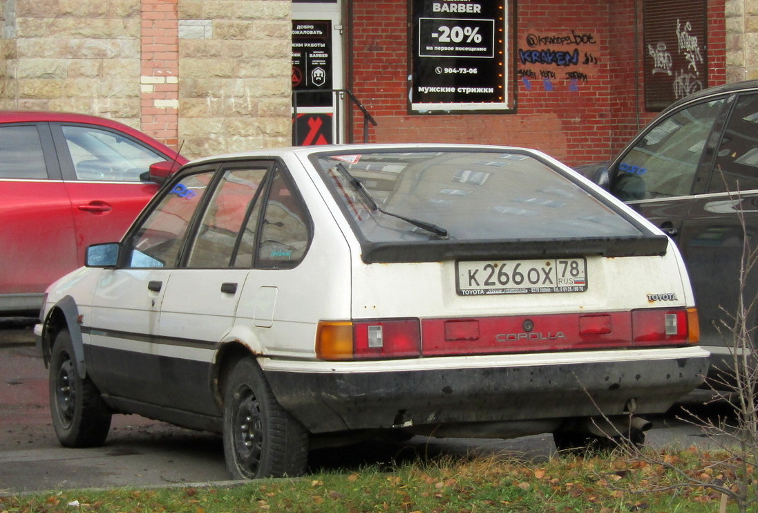 Санкт-Петербург, № К 266 ОХ 78 — Toyota Corolla (E80) '83-87