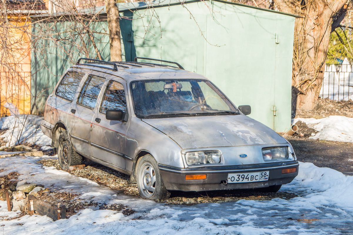 Пензенская область, № О 394 ВС 58 — Ford Sierra MkI '82-87