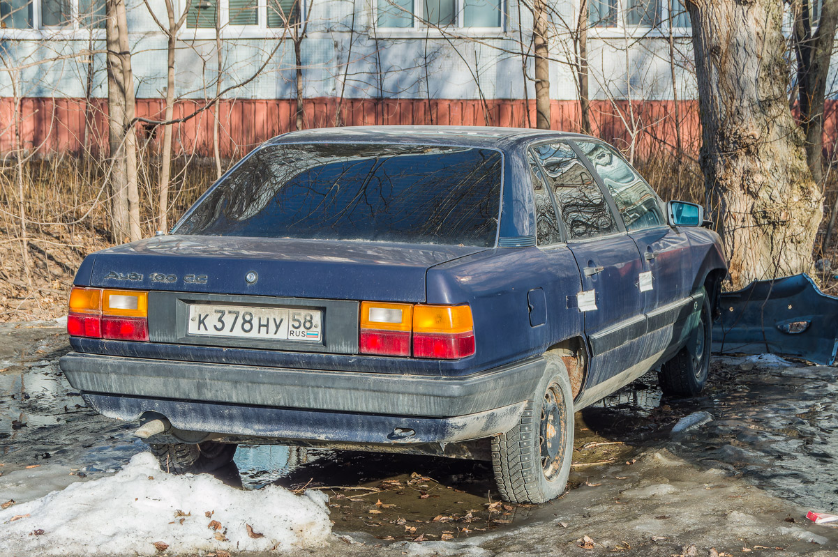 Пензенская область, № К 378 НУ 58 — Audi 100 (C3) '82-91