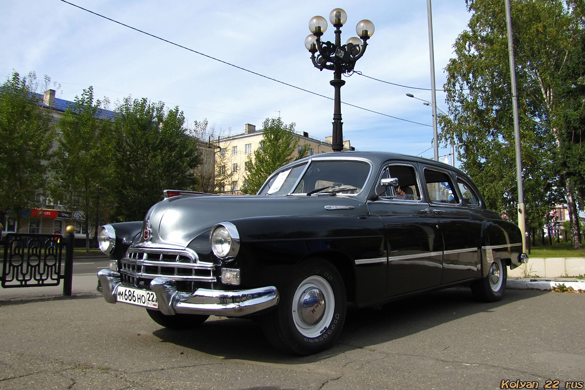 Алтайский край, № М 686 НО 22 — ГАЗ-12 ЗИМ '50-60; Алтайский край — Выставки ко дню города Барнаул, 2017 г.