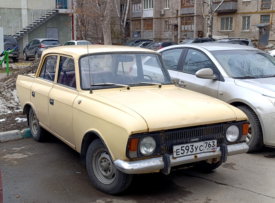 Самарская область, № Е 593 УС 763 — Москвич-412ИЭ-028 (Иж) '82-01
