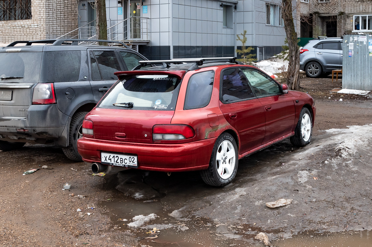 Башкортостан, № Х 412 ВС 02 — Subaru Impreza (1G) '92-01