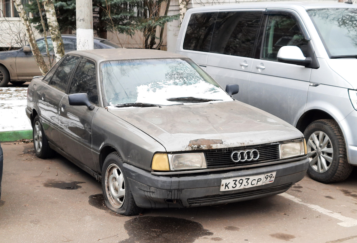 Москва, № К 393 СР 99 — Audi 80 (B3) '86-91