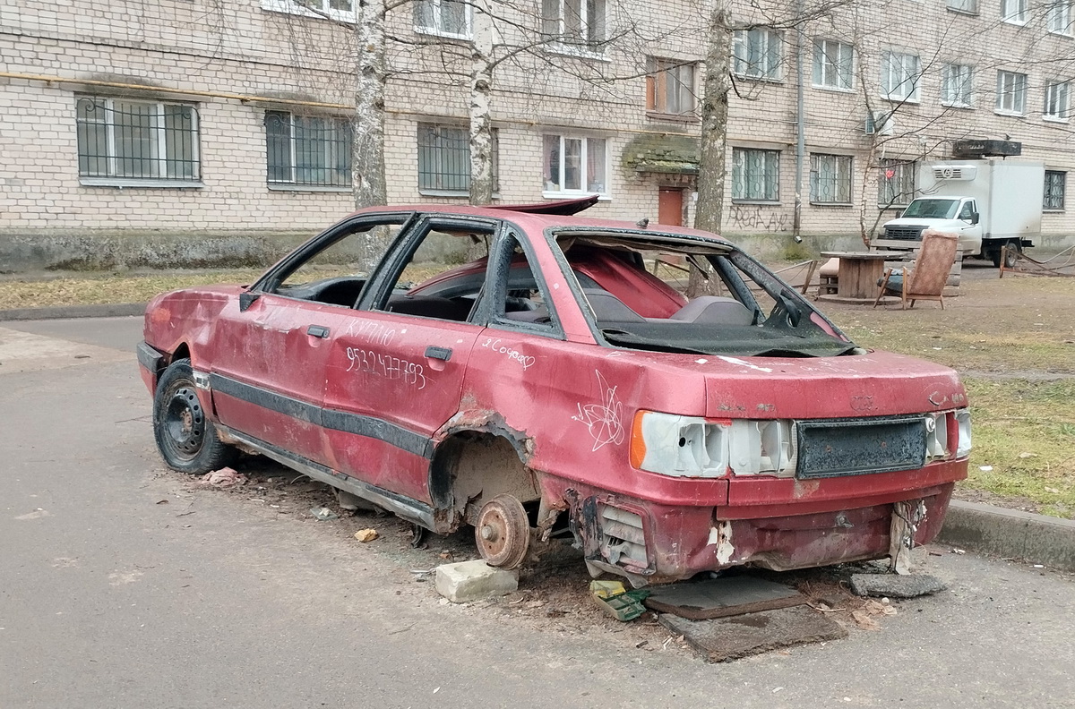 Псковская область, № (60) Б/Н 0056 — Audi 80 (B3) '86-91; Транспортные средства без номеров (Псковская область)