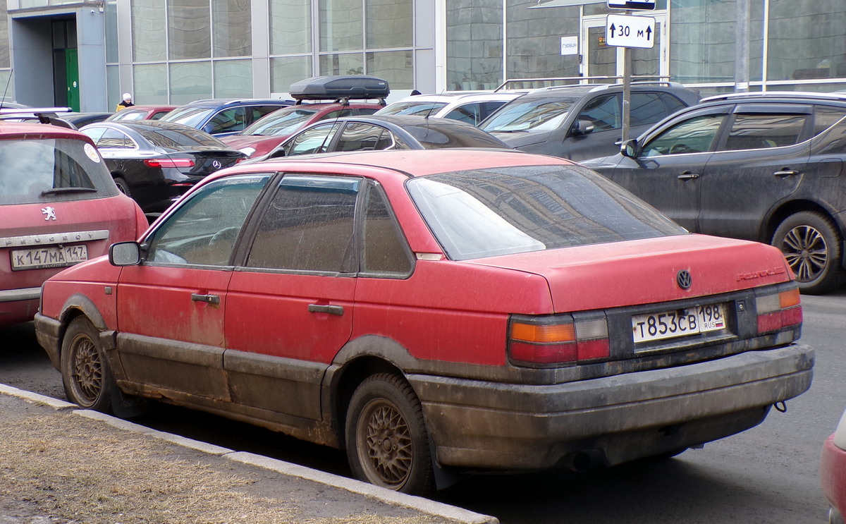 Санкт-Петербург, № Т 853 СВ 198 — Volkswagen Passat (B3) '88-93