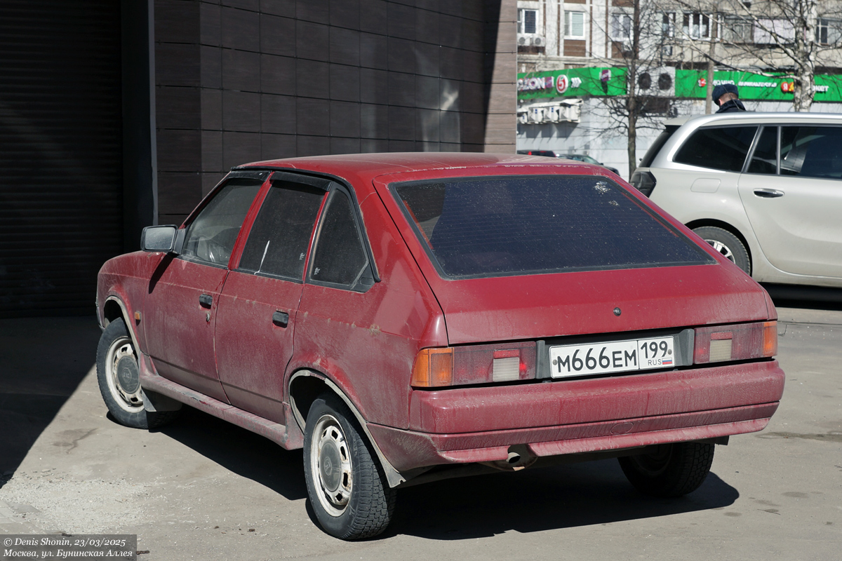 Москва, № М 666 ЕМ 199 — Москвич-2141 '86-98