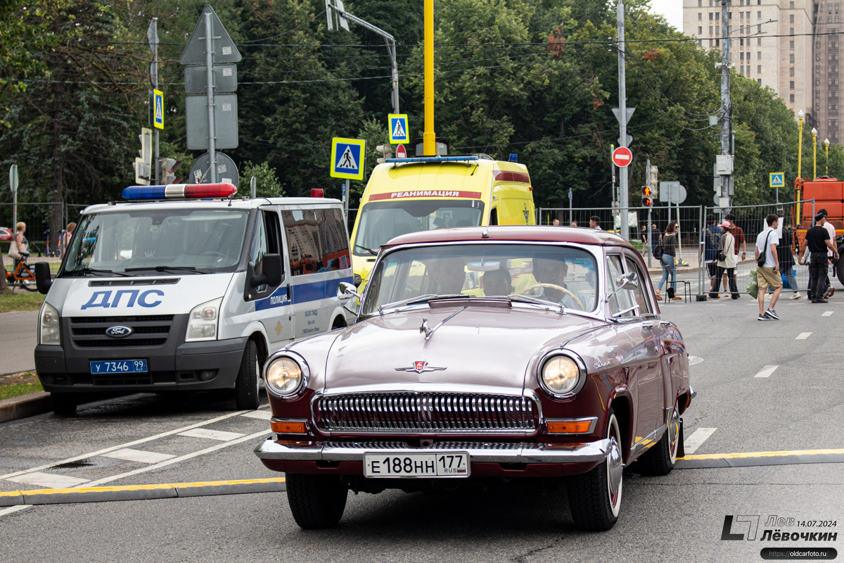 Москва, № Е 188 НН 177 — ГАЗ-21УС Волга '65-70; Москва — Фестиваль "Ретрорейс" 2024