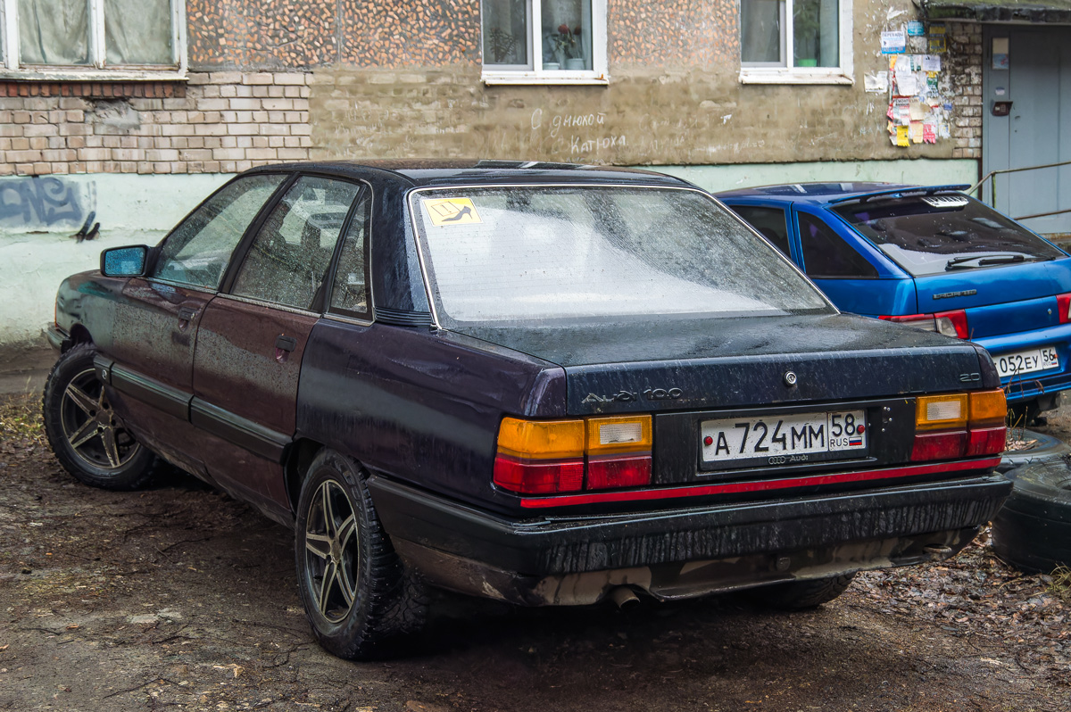 Пензенская область, № А 724 ММ 58 — Audi 100 (C3) '82-91