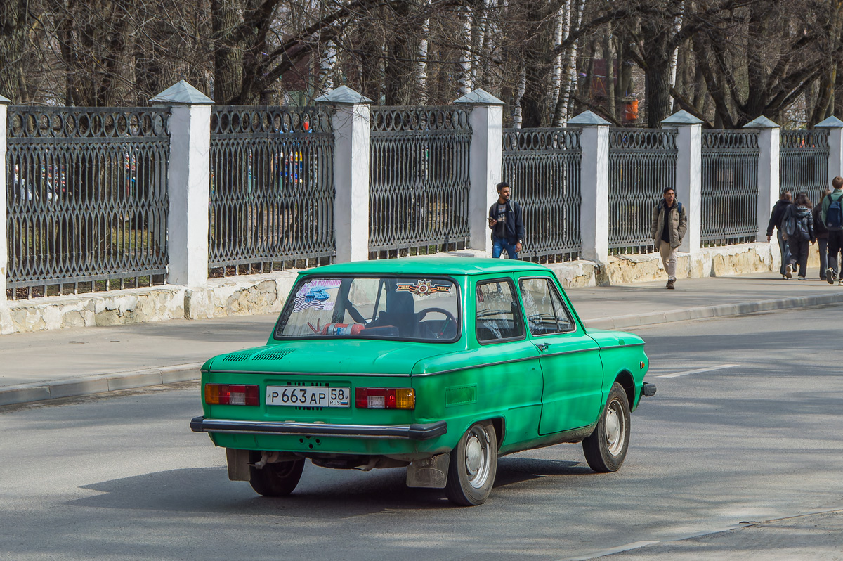 Пензенская область, № Р 663 АР 58 — ЗАЗ-968М Запорожец '79-94