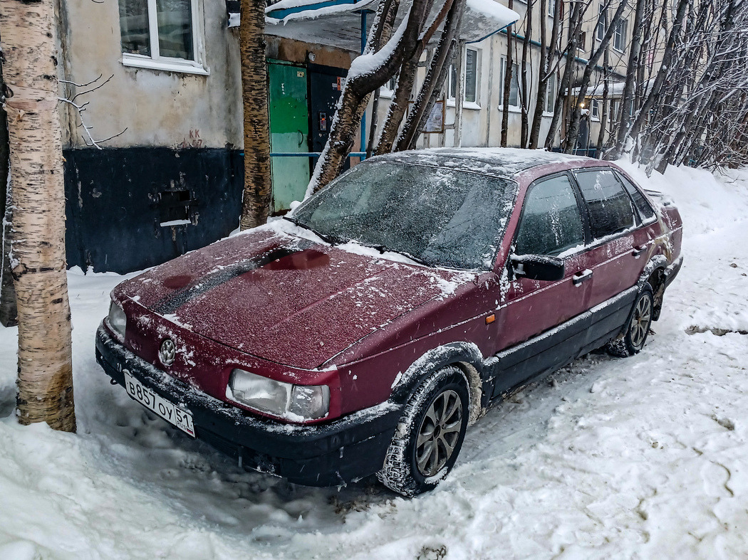 Мурманская область, № В 857 ОУ 51 — Volkswagen Passat (B3) '88-93