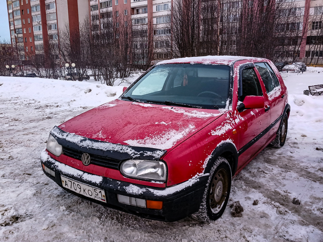 Мурманская область, № А 709 КО 51 — Volkswagen Golf III '91-98