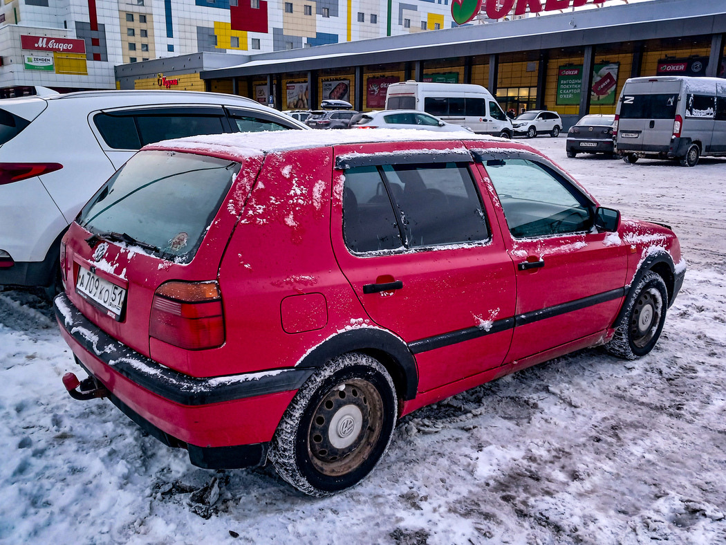 Мурманская область, № А 709 КО 51 — Volkswagen Golf III '91-98