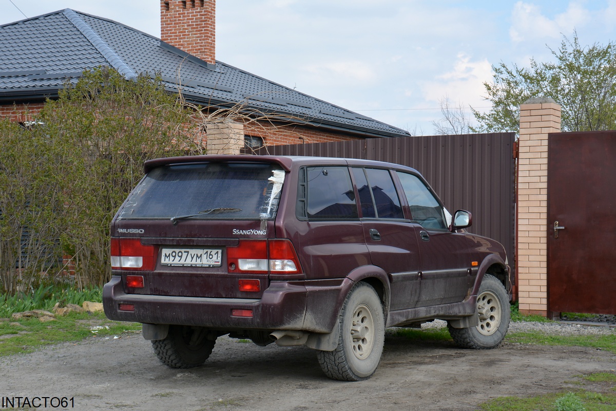 Ростовская область, № М 997 УМ 161 — SsangYong Musso '93-11