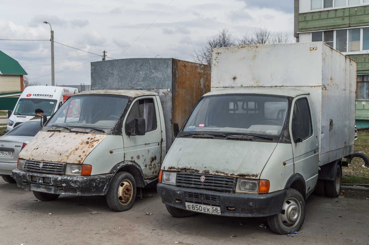 Пензенская область, № (58) Б/Н 0024 — ГАЗ-3302 ГАЗель '94-03; Пензенская область, № Е 850 ЕК 58 — ГАЗ-33021 ГАЗель '94-03