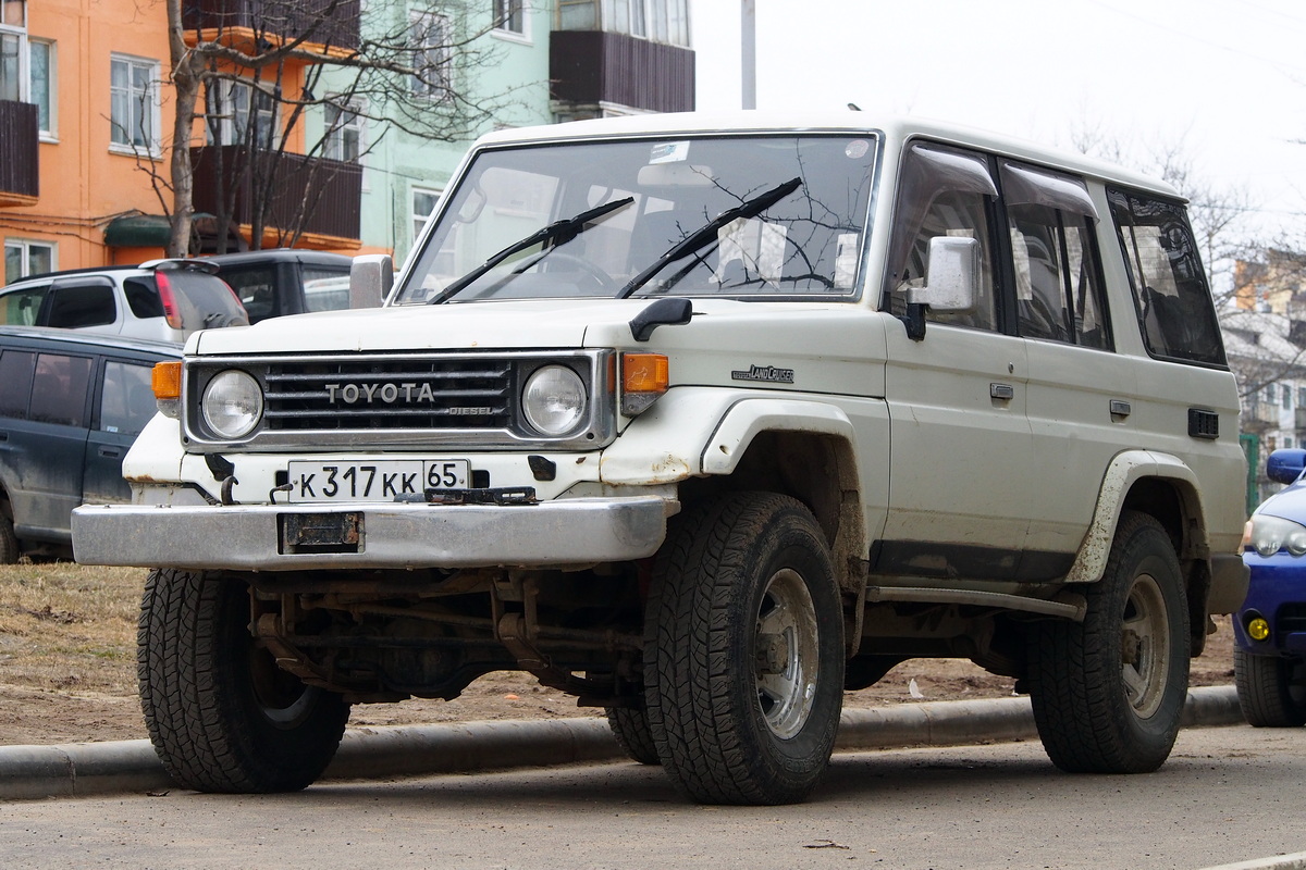 Сахалинская область, № К 317 КК 65 — Toyota Land Cruiser (J70) (heavy) '84-07