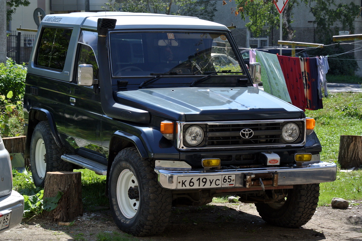 Сахалинская область, № К 619 УС 65 — Toyota Land Cruiser (J70) (heavy) '84-07