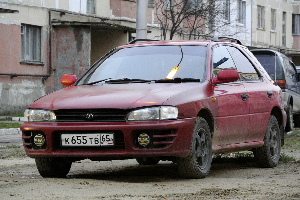 Сахалинская область, № К 655 ТВ 65 — Subaru Impreza (1G) '92-01