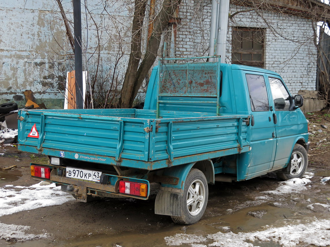 Кировская область, № В 970 КР 43 — Volkswagen (T4) Doppelkabine '90-03