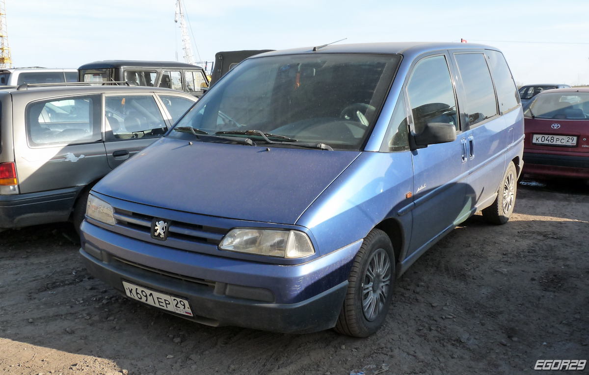Архангельская область, № К 691 ЕР 29 — Peugeot 806 '94-98