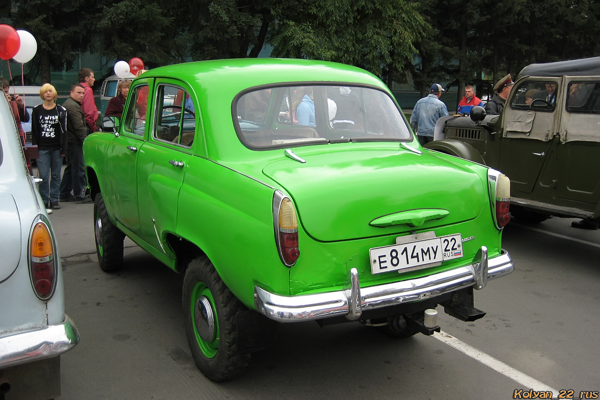 Алтайский край, № Е 814 МУ 22 — Москвич-410Н '58-61; Алтайский край — Выставки ко дню города Барнаул, 2010 г.