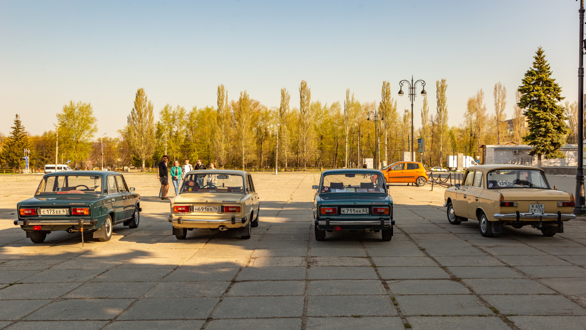 Самарская область, № С 173 ЕЕ 63 — ВАЗ-2106 Жигули '75-06; Самарская область, № Н 691 ВА 763 — ВАЗ-21063 Жигули '77-94; Самарская область, № К 711 НХ 63 — ВАЗ-2106 Жигули '75-06; Самарская область, № К 659 СУ 763 — Москвич-412ИЭ-028 (Иж) '82-01; Самарская область — Открытие ретро-сезона 19 апреля 2025 г.