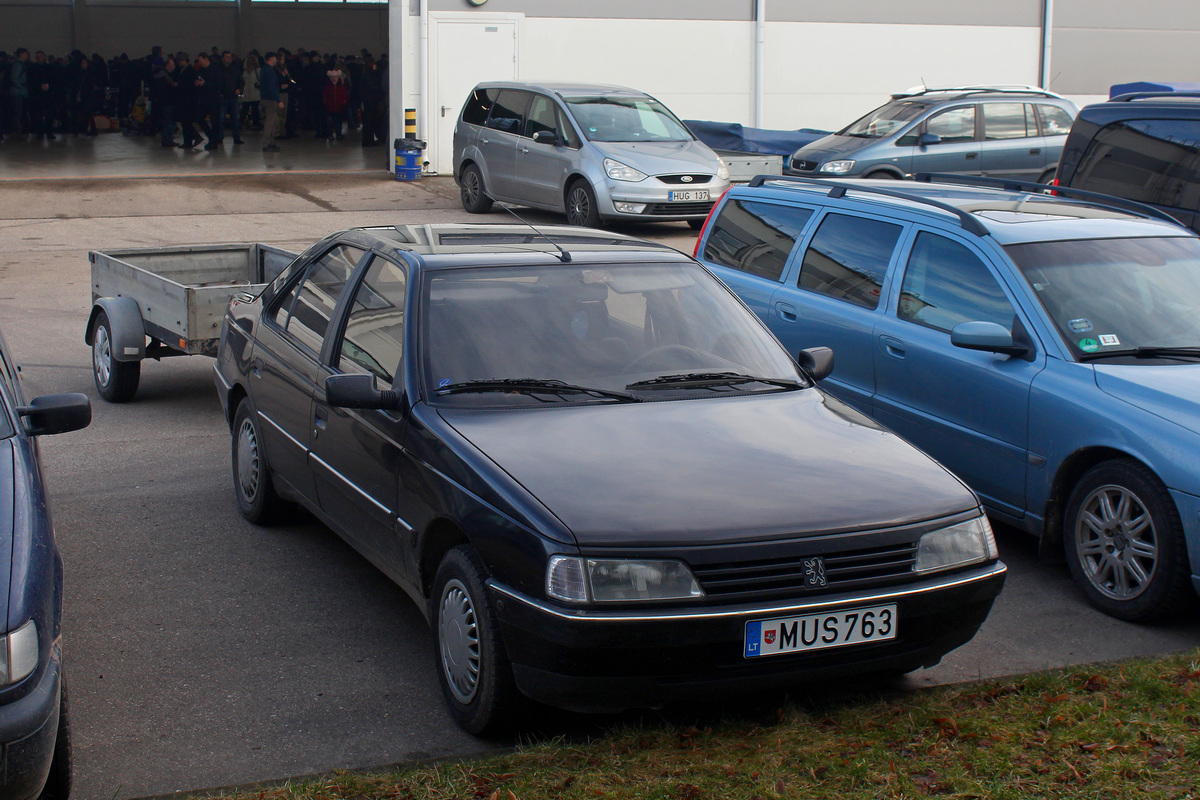 Литва, № MUS 763 — Peugeot 405 '87-93; Литва — Retro mugė 2024 žiema