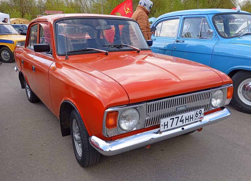 Тверская область, № Н 774 НН 69 — Москвич-412ИЭ-028 (Иж) '82-01; Тверская область — Открытие сезона 2025 Ретро-клуба Калинин
