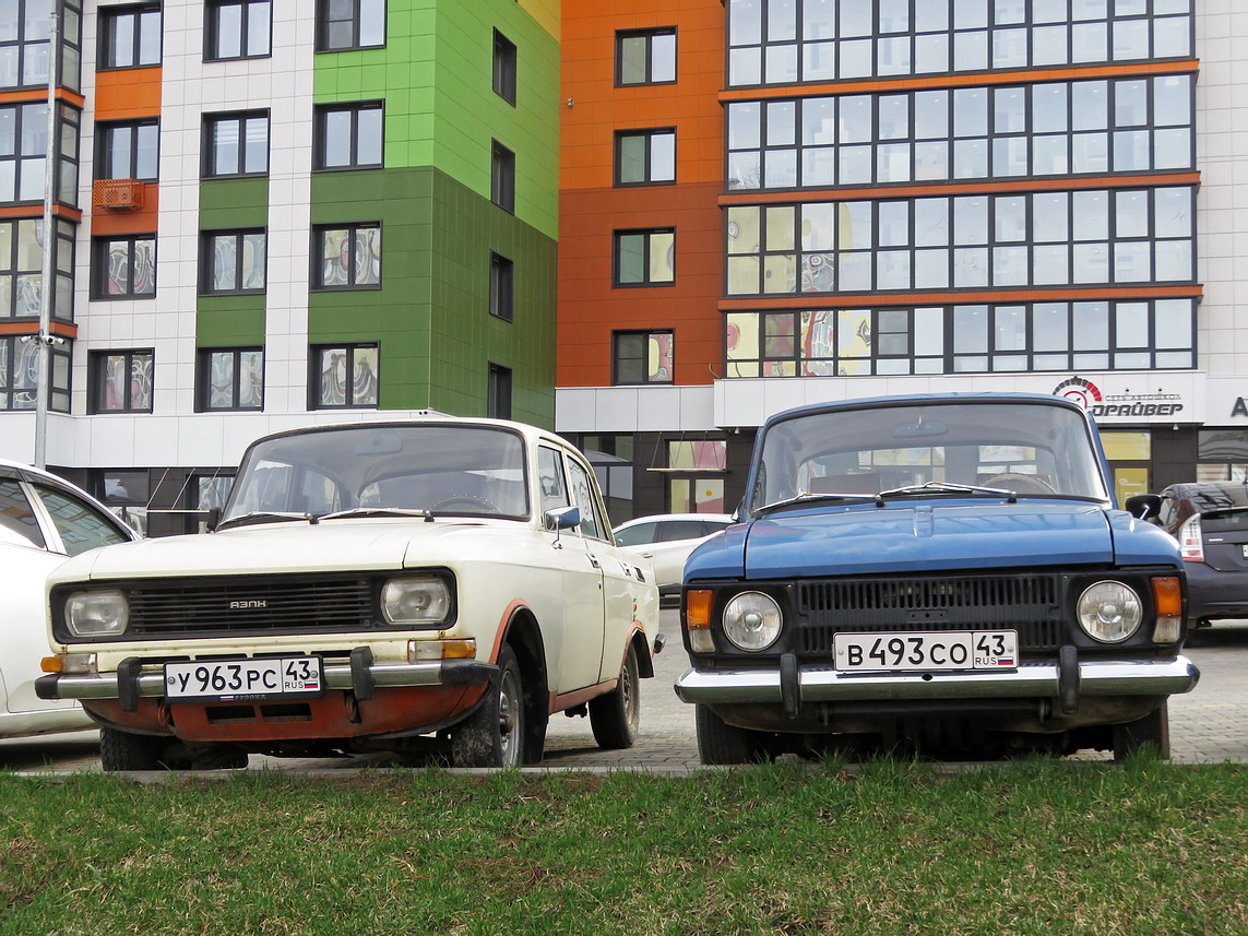 Кировская область, № У 963 РС 43 — Москвич-21406 '78-87; Кировская область, № В 493 СО 43 — Москвич-412ИЭ-028 (Иж) '82-01