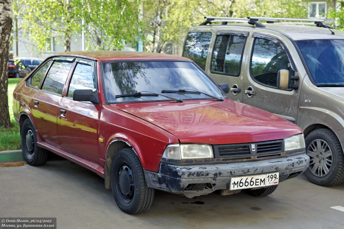 Москва, № М 666 ЕМ 199 — Москвич-2141 '86-98