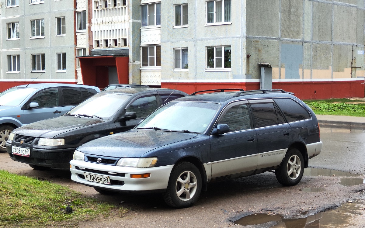 Тверская область, № Р 704 ЕК 69 — Toyota Corolla (E100) '91-02