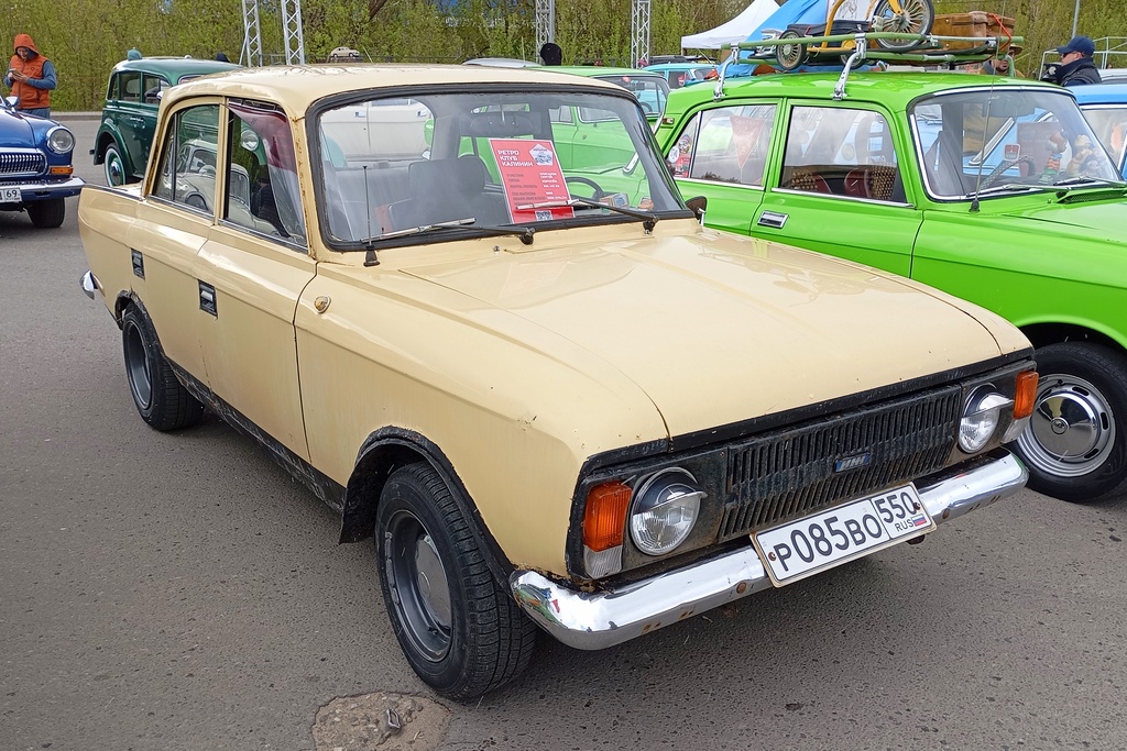 Московская область, № Р 085 ВО 550 — Москвич-412ИЭ-028 (Иж) '82-01; Тверская область — Открытие сезона 2025 Ретро-клуба Калинин
