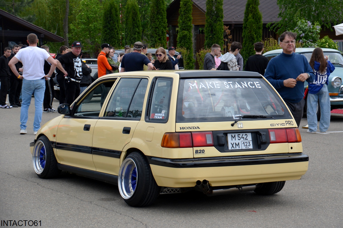 Краснодарский край, № М 542 ХМ 123 — Honda Civic (4G) '87-91; Краснодарский край — Выставка "Гонка времени"-2025