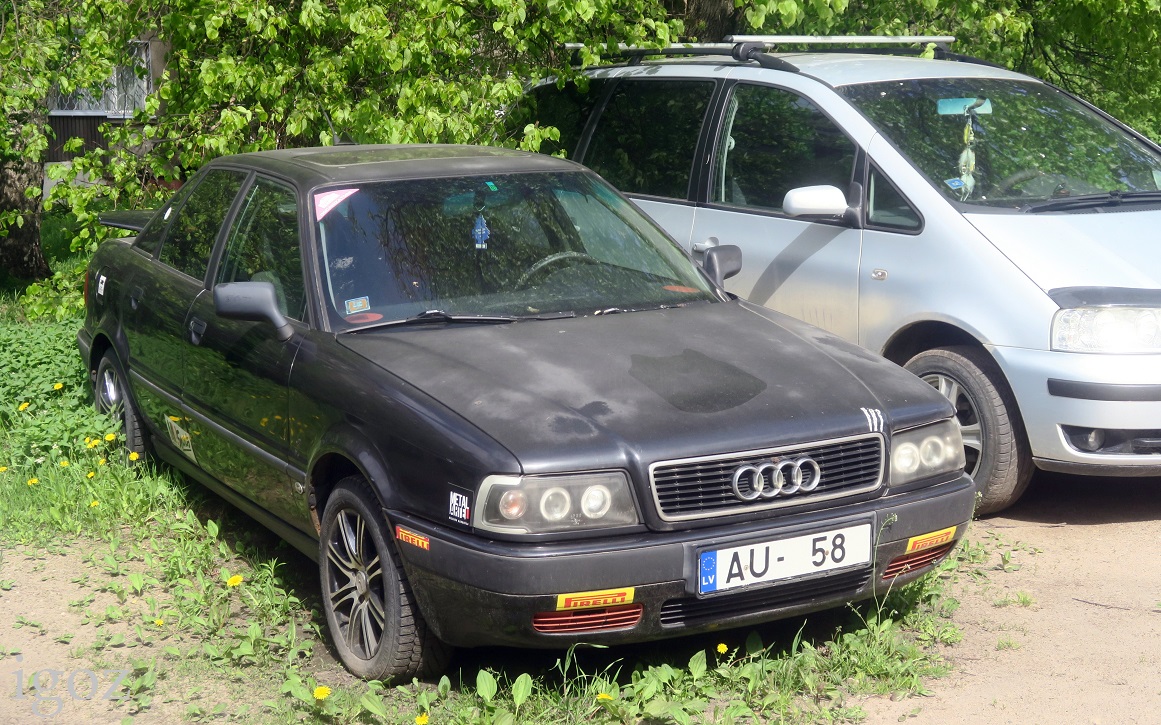 Латвия, № AU-58 — Audi 80 (B4) '91-96