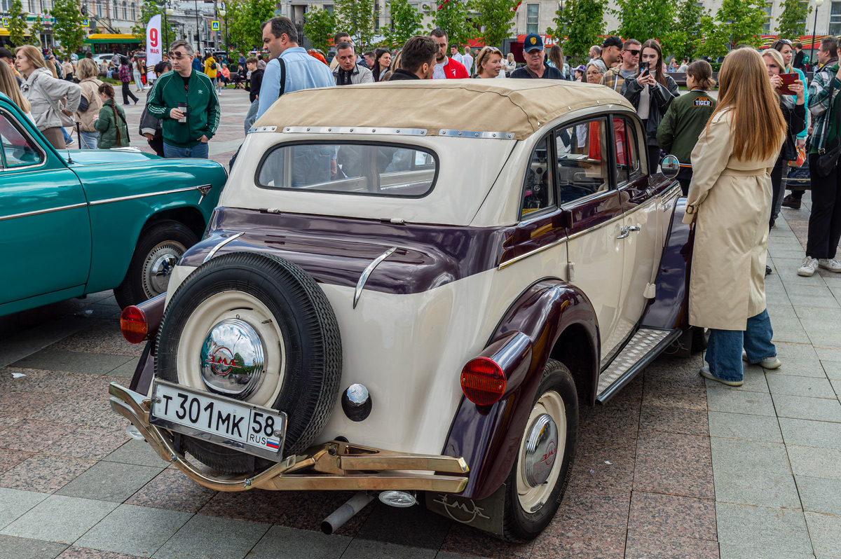 Пензенская область, № Т 301 МК 58 — Москвич-401-420 '54-56; Пензенская область — День Победы — 2025