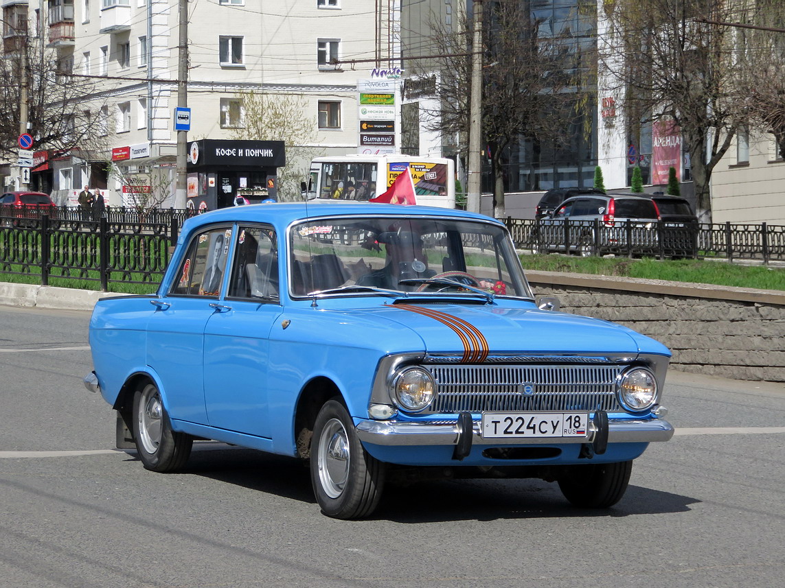 Кировская область, № Т 224 СУ 18 — Москвич-412ИЭ (Иж) '70-82; Кировская область — Выставка ретро-автомобилей в Кирове в честь Дня Победы 9 мая 2025 года