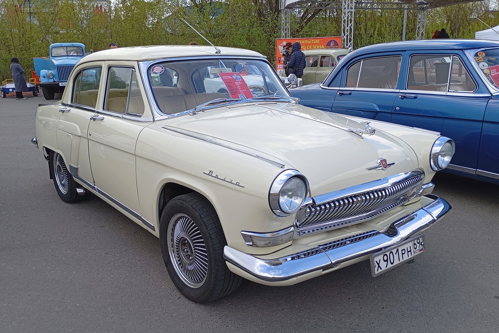 Тверская область, № Х 901 РН 69 — ГАЗ-21УС Волга '65-70; Тверская область — Открытие сезона 2025 Ретро-клуба Калинин