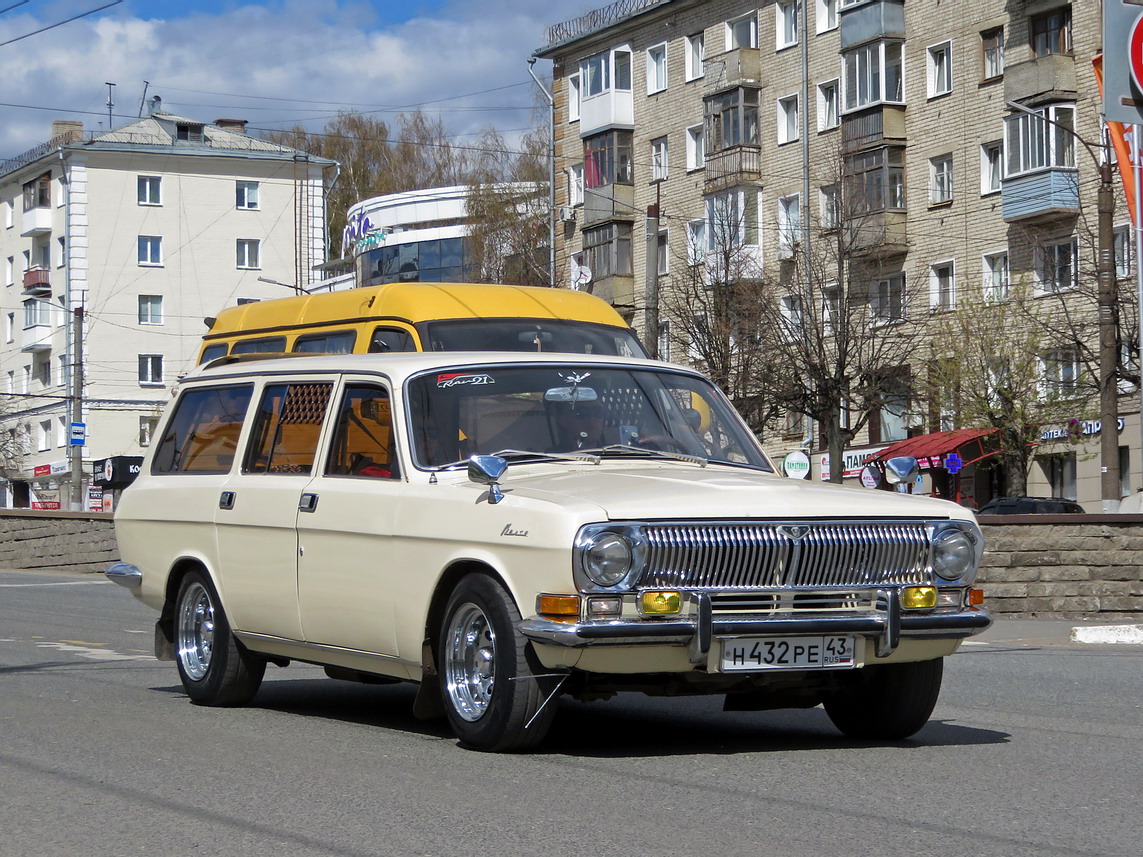 Кировская область, № Н 432 РЕ 43 — ГАЗ-24-13 Волга '86-92; Кировская область — Выставка ретро-автомобилей в Кирове в честь Дня Победы 9 мая 2025 года