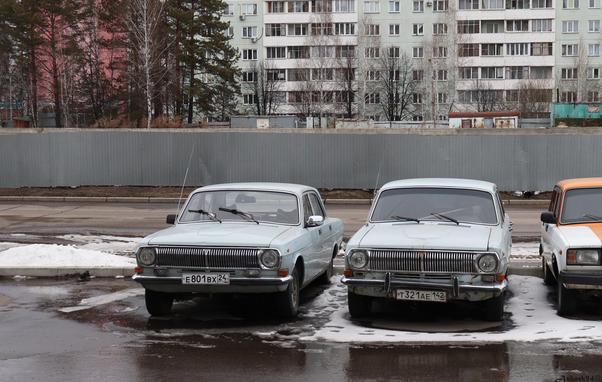 Красноярский край, № Е 801 ВХ 24 — ГАЗ-24-10 Волга '85-92; Красноярский край, № Т 321 АЕ 142 — ГАЗ-24 Волга '68-86