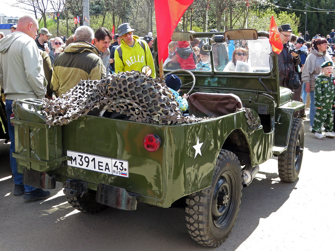 Кировская область, № М 391 ЕА 43 — Willys MB '41-45; Кировская область — Выставка ретро-автомобилей в Кирове в честь Дня Победы 9 мая 2025 года