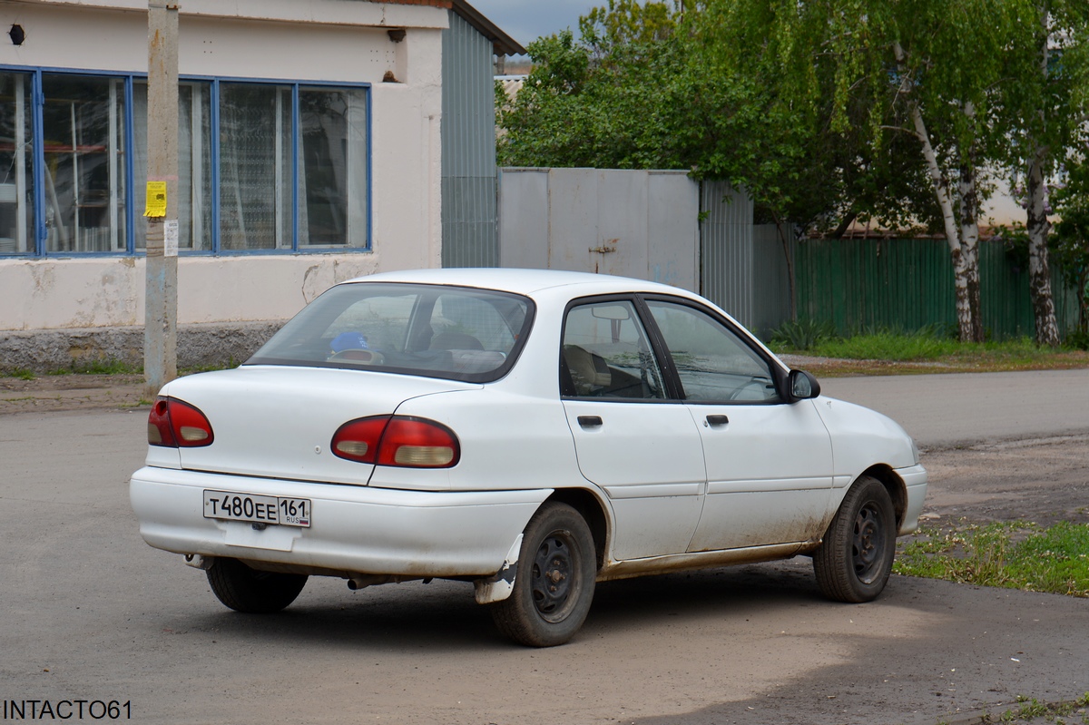 Ростовская область, № Т 480 ЕЕ 161 — Kia Avella (WB) '94-00
