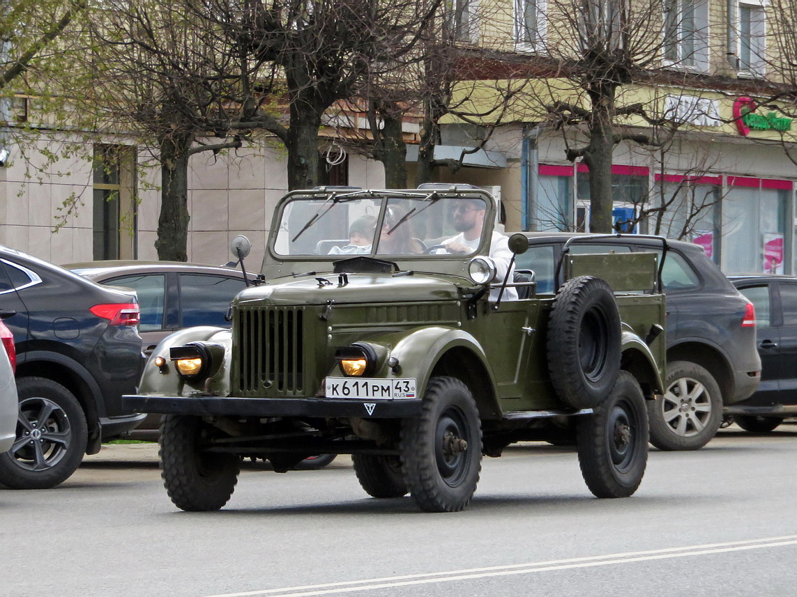 Кировская область, № К 611 РМ 43 — ГАЗ-69 '53-73; Кировская область — Выставка ретро-автомобилей в Кирове в честь Дня Победы 9 мая 2025 года
