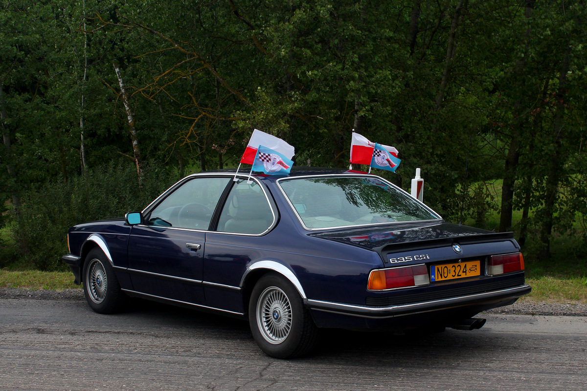 Польша, № NO 324 — BMW 6 Series (E24) '76-89; Литва — Baltijos kelias 35