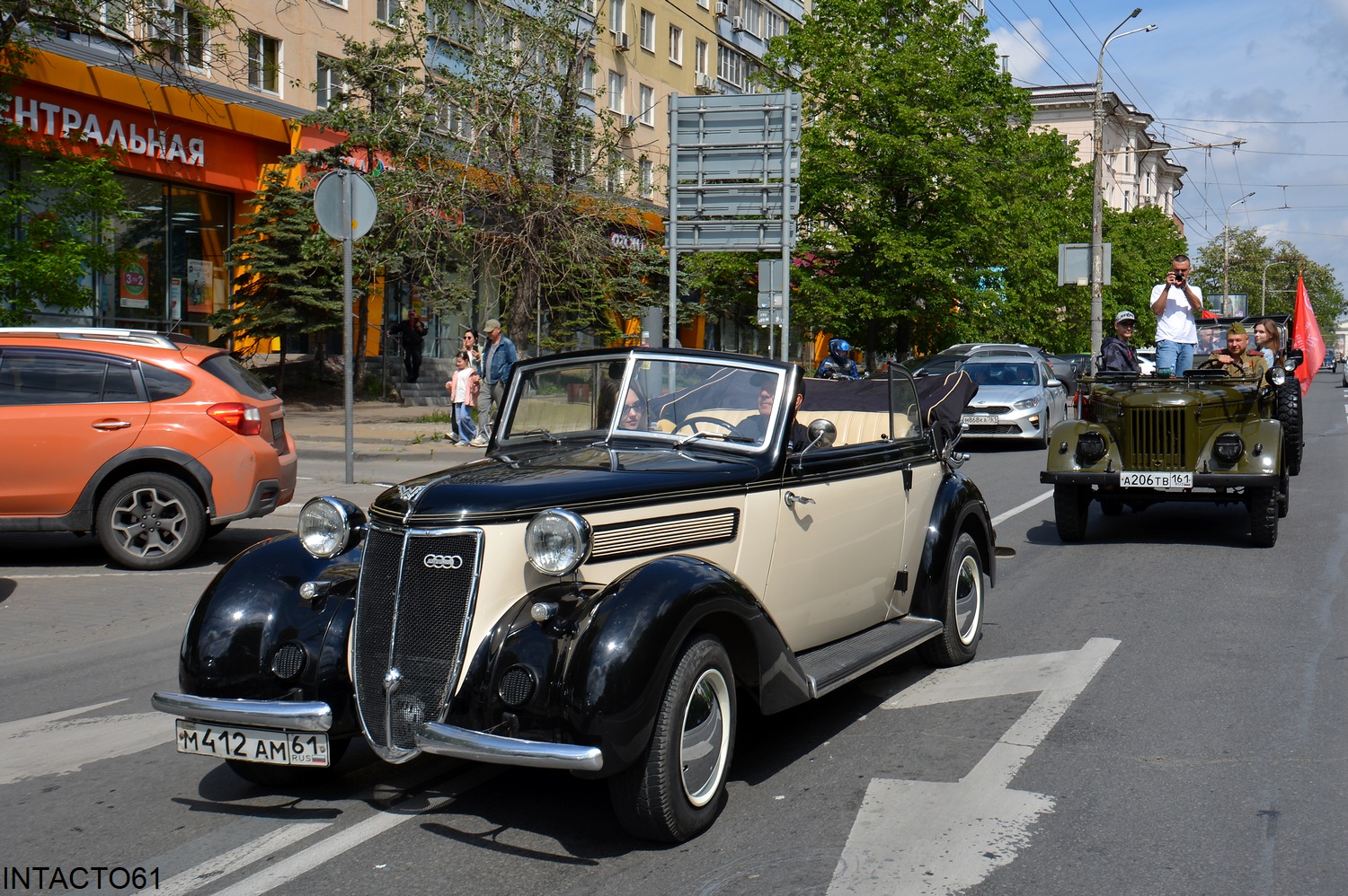 Ростовская область, № М 412 АМ 61 — Wanderer W23 '37-41; Ростовская область — 9 Мая Ростов-на-Дону 2025 г.